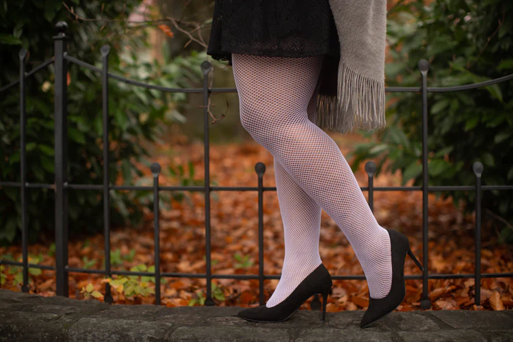 Plus Size Fishnet Seamless Pantyhose - Image 19