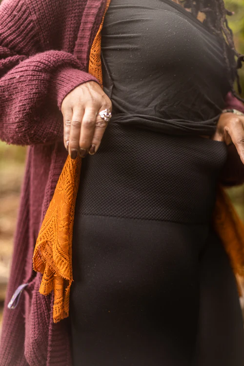 Plus Size High Waisted Fleece Lined Leggings - Image 6