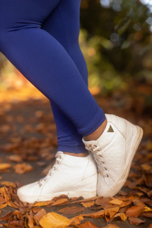 Plus Size High Waisted Fleece Lined Leggings - Image 8