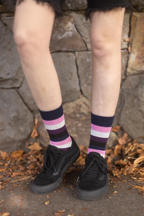 Pride Stripes Cotton Crew Socks - Image 13
