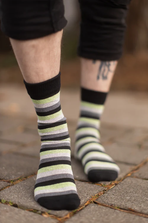 Pride Stripes Cotton Crew Socks - Image 2