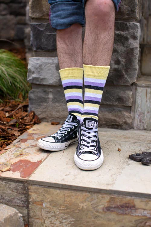Pride Stripes Cotton Crew Socks - Image 20
