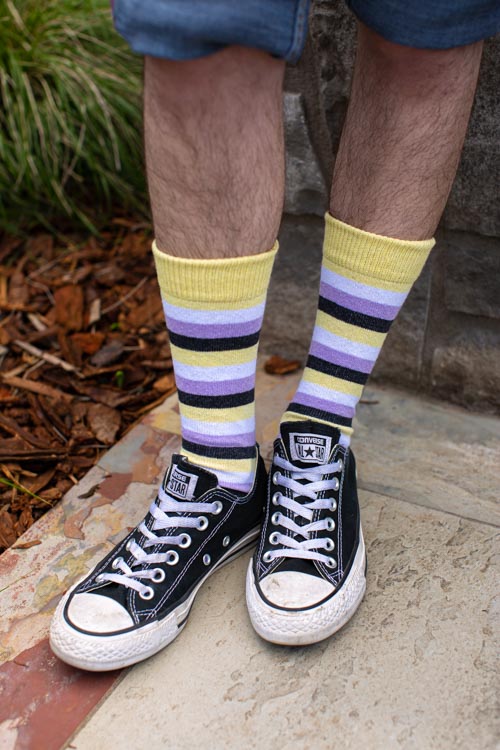 Pride Stripes Cotton Crew Socks - Image 21