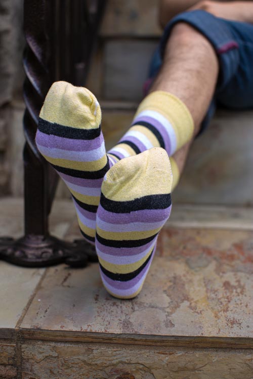 Pride Stripes Cotton Crew Socks - Image 22