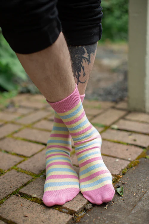 Pride Stripes Cotton Crew Socks - Image 24
