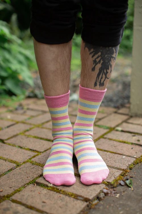 Pride Stripes Cotton Crew Socks - Image 25
