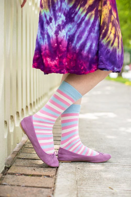 Pride Stripes Cotton Crew Socks - Image 26