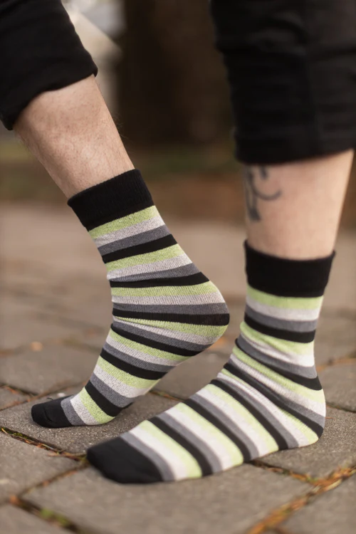 Pride Stripes Cotton Crew Socks - Image 4