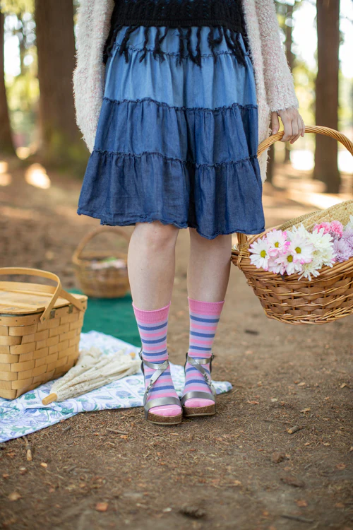Pride Stripes Cotton Crew Socks - Image 9