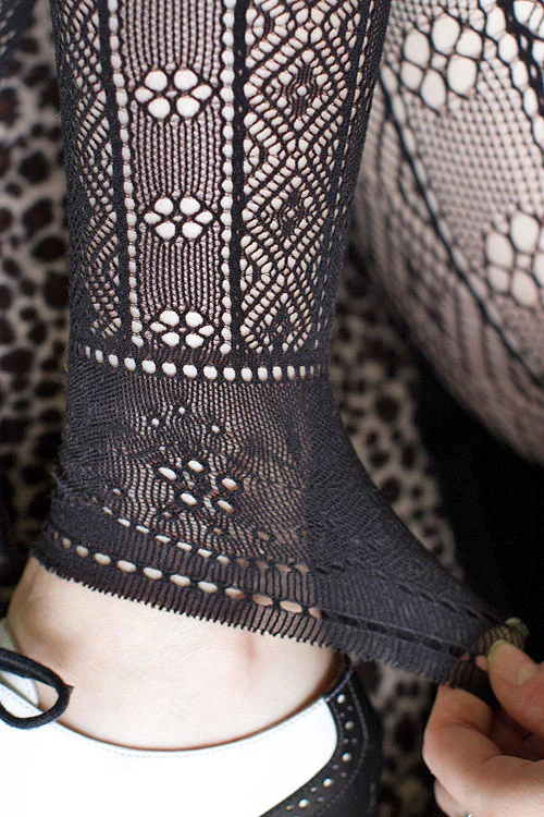 Primrose Deco Net Footless Tights - Image 6