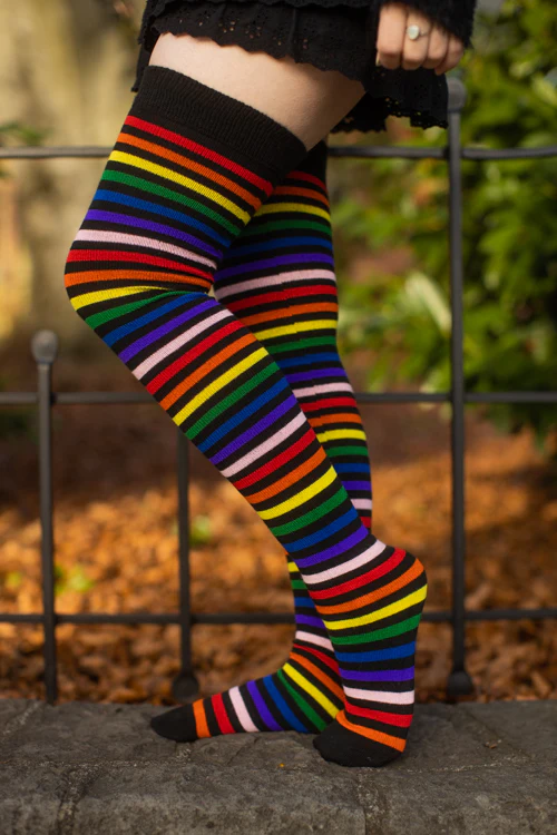 Rainbow Brights Thigh High Socks - Image 2