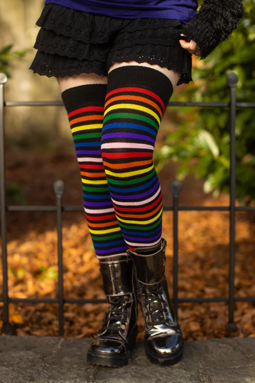 Rainbow Brights Thigh High Socks - Image 3