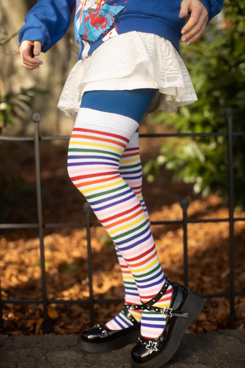 Rainbow Brights Thigh High Socks - Image 4