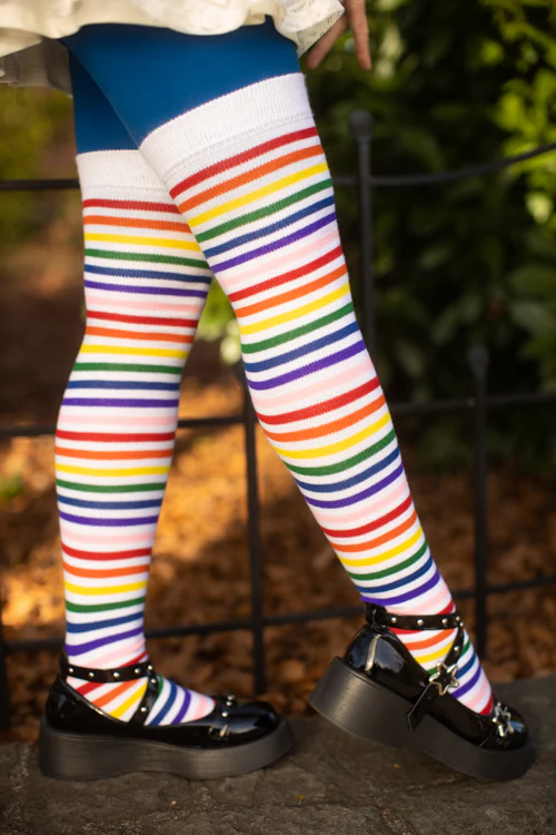 Rainbow Brights Thigh High Socks - Image 5