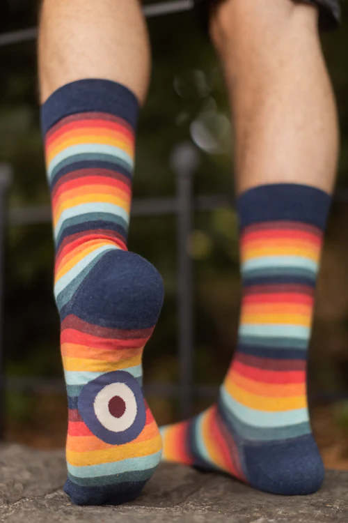 Retro 70's Stripe Crew - Image 3