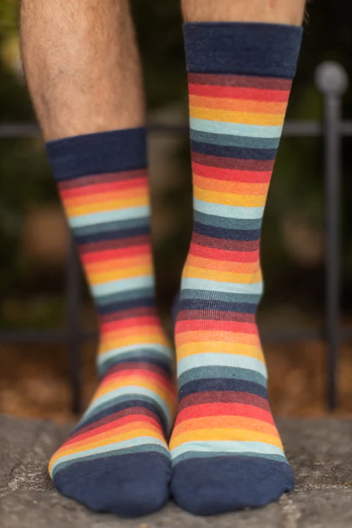 Retro 70's Stripe Crew - Image 4