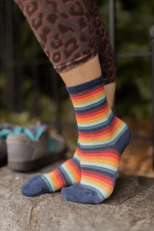 Retro 70's Stripe Crew - Image 5