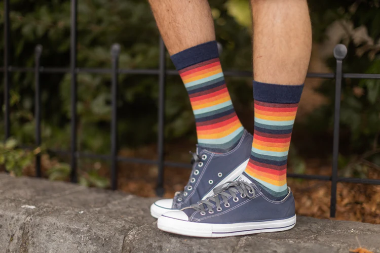 Retro 70's Stripe Crew - Image 8