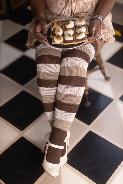 S'mores Stripes Thigh High - Image 3