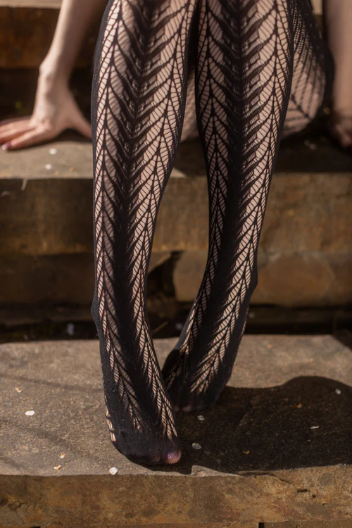 Serpent Skin Net Tights - Image 5