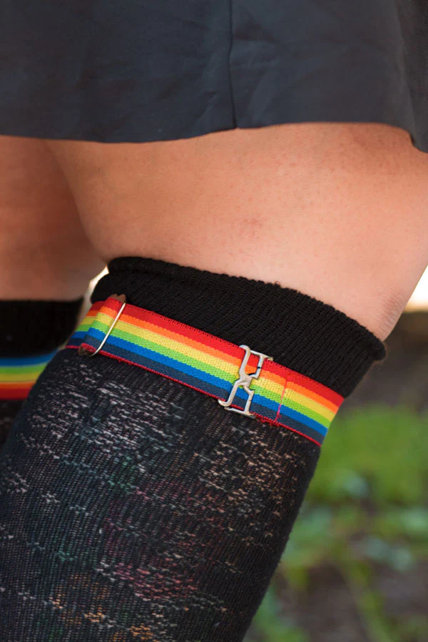 Simply Adjustable Rainbow Sock Garters - Image 4