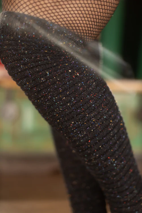 Confetti Slinky Thigh High Socks - Image 5