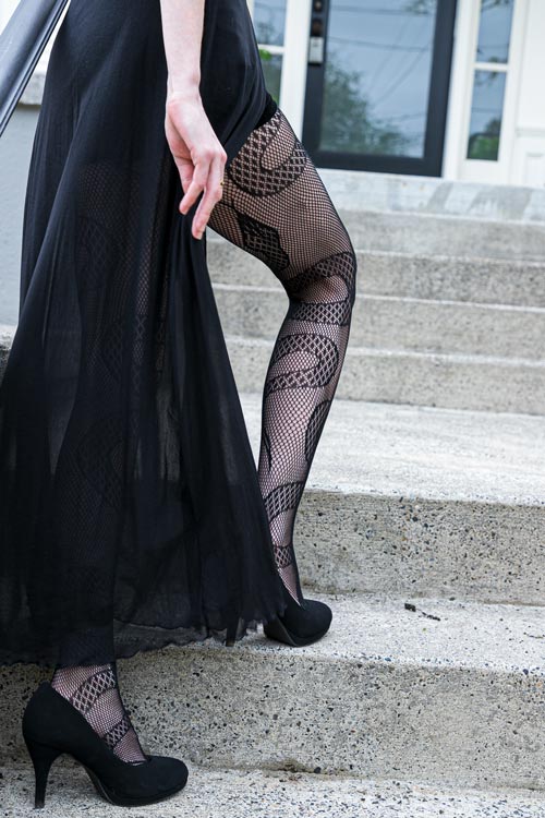 Snake Net Tights - Image 8