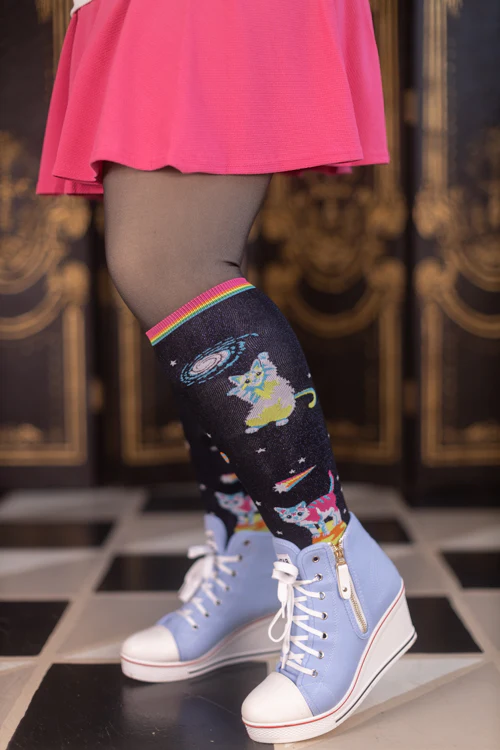 Space Cats Stretch-It Knee High - Image 4