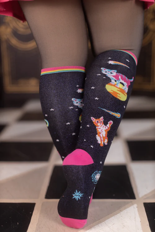 Space Cats Stretch-It Knee High - Image 5