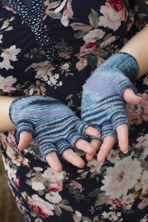Space Dyed Fingerless Gloves - Image 4