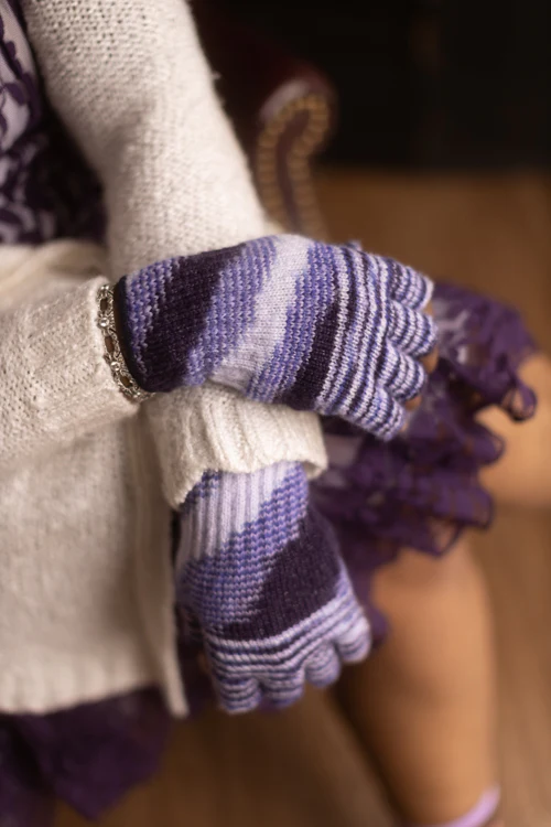 Space Dyed Fingerless Gloves - Image 7