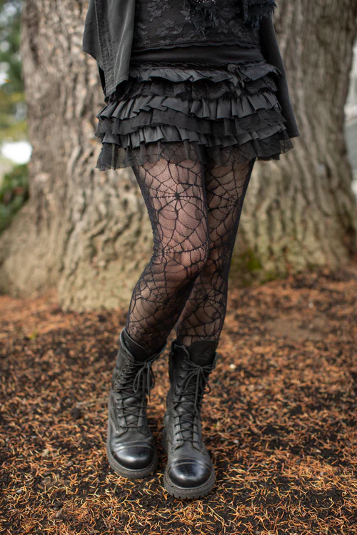 Spider Lace Pantyhose - Image 5