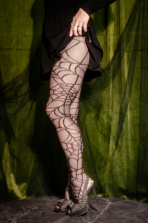 Spiderweb Net Tights - Image 5