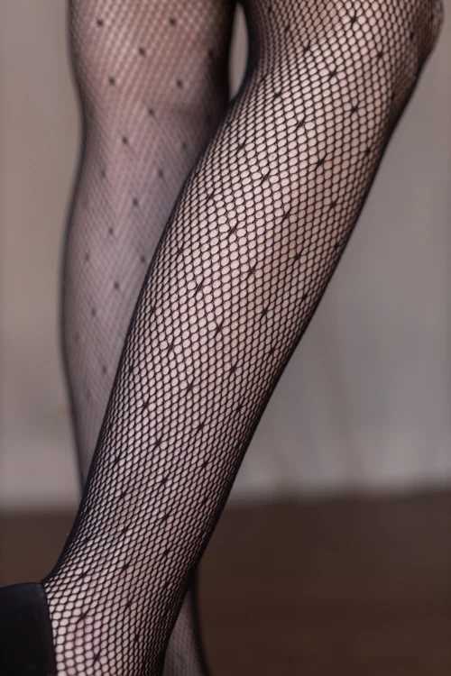 Starry Divinity Fishnet Tights - Image 2