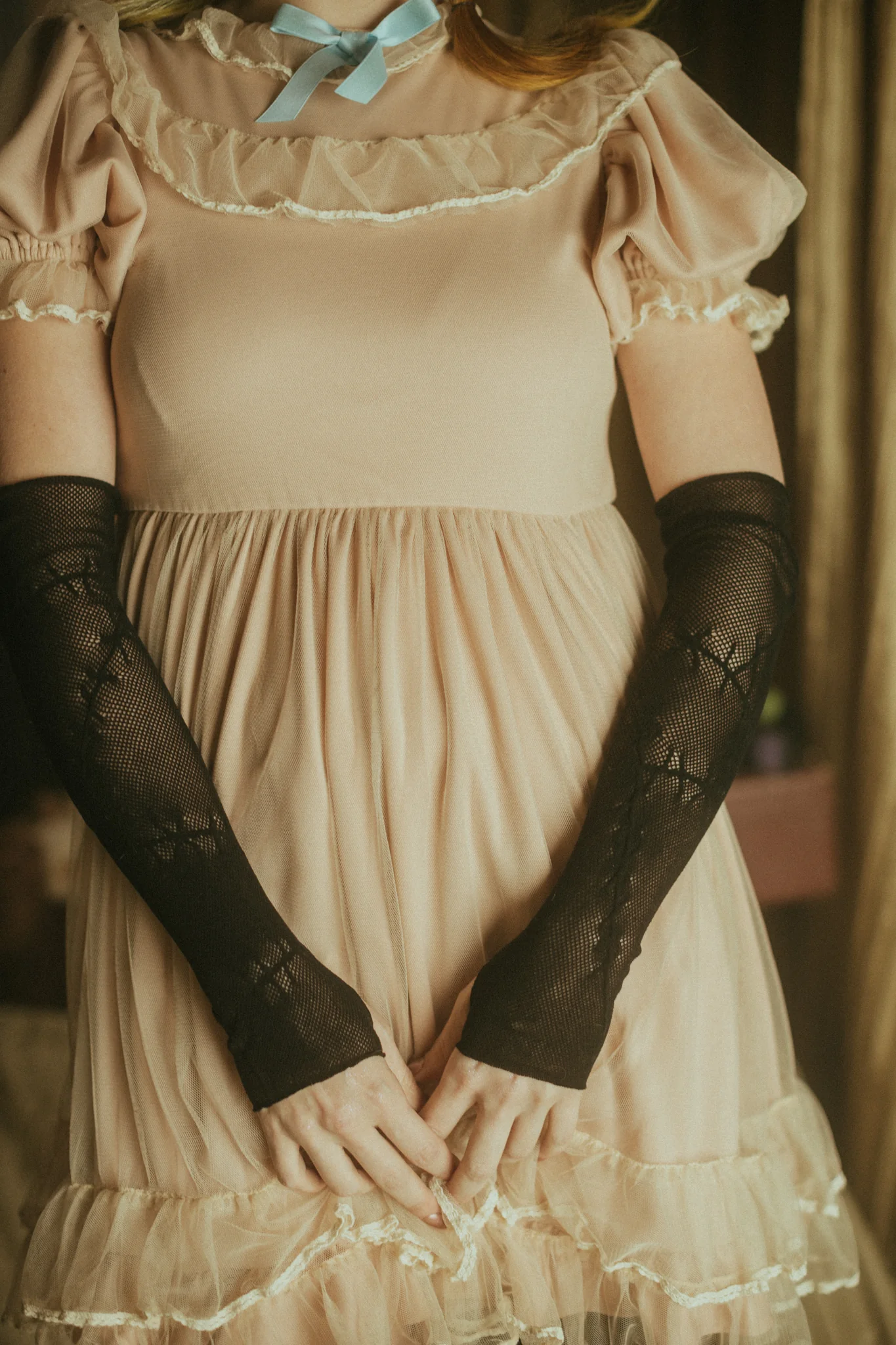 Stitched Up Fishnet Arm Warmers - Image 4