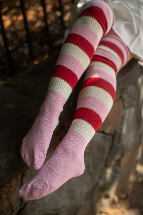 Strawberry Shortcake Stripes Thigh High Socks - Image 4