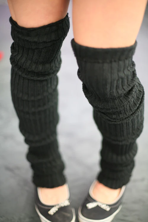 Super-Long Ribbed Leg Warmers - Image 2