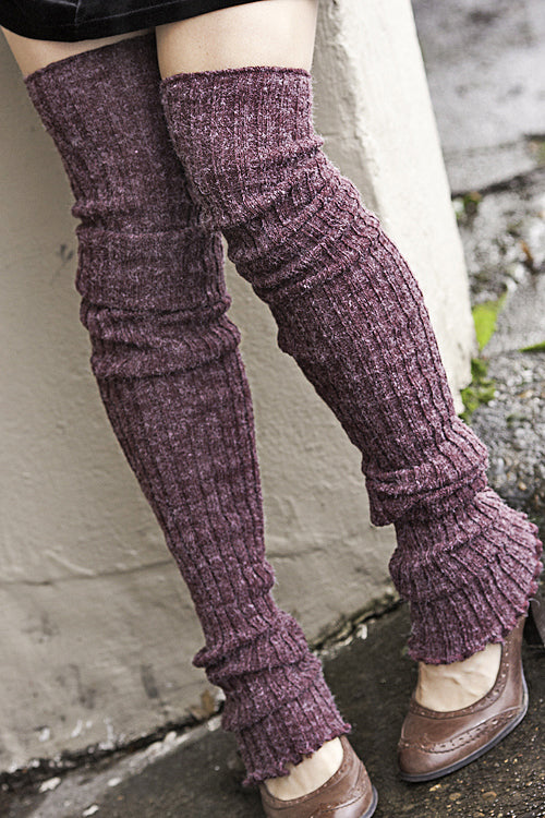 Super-Long Ribbed Leg Warmers - Image 3