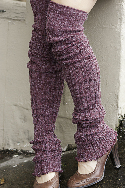 Super-Long Ribbed Leg Warmers - Image 4