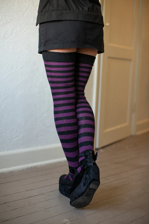 Super Stripes Thigh High Socks - Image 11