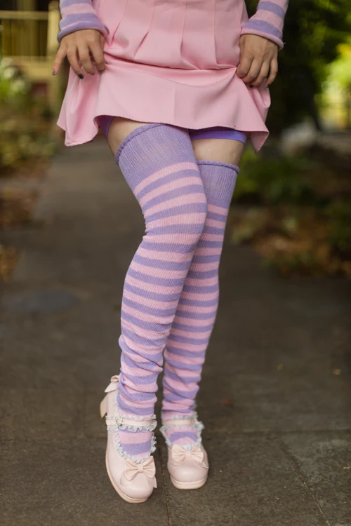 Super Stripes Thigh High Socks - Image 18