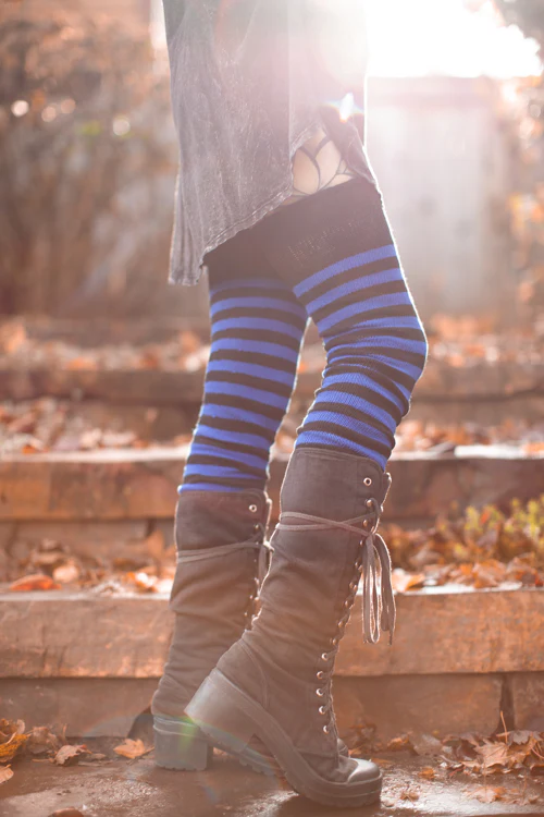 Super Stripes Thigh High Socks - Image 2
