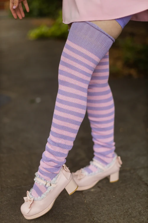 Super Stripes Thigh High Socks - Image 20