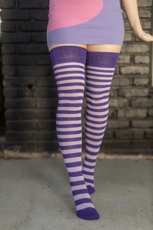 Super Stripes Thigh High Socks - Image 22