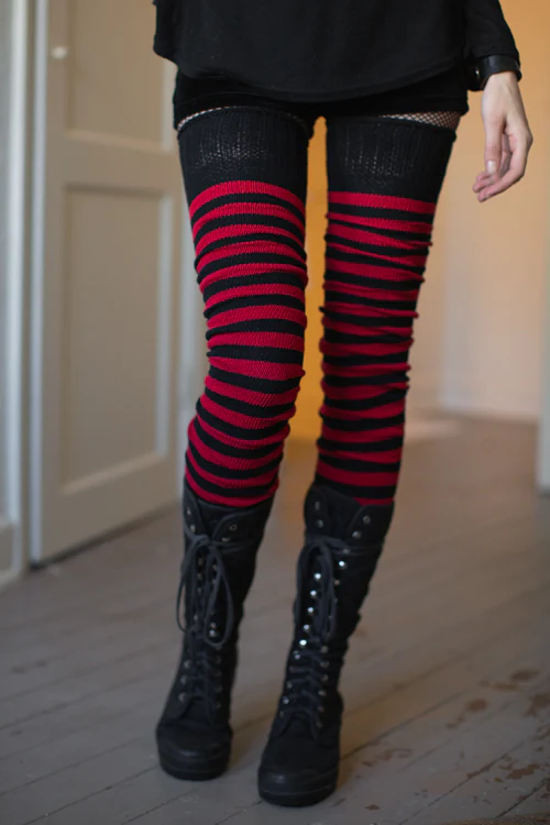 Super Stripes Longer Thigh High Socks - Image 5