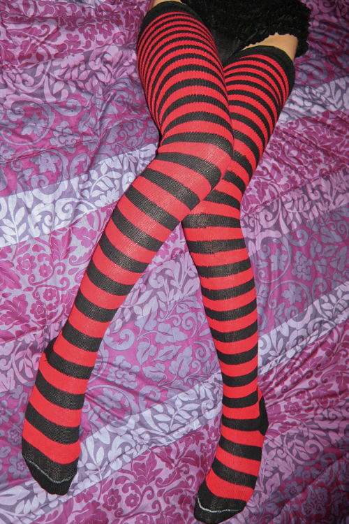 Super Stripes Longer Thigh High Socks - Image 7
