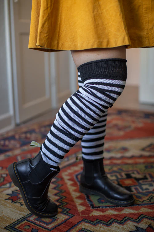 Super Stripes Longer Thigh High Socks - Image 8
