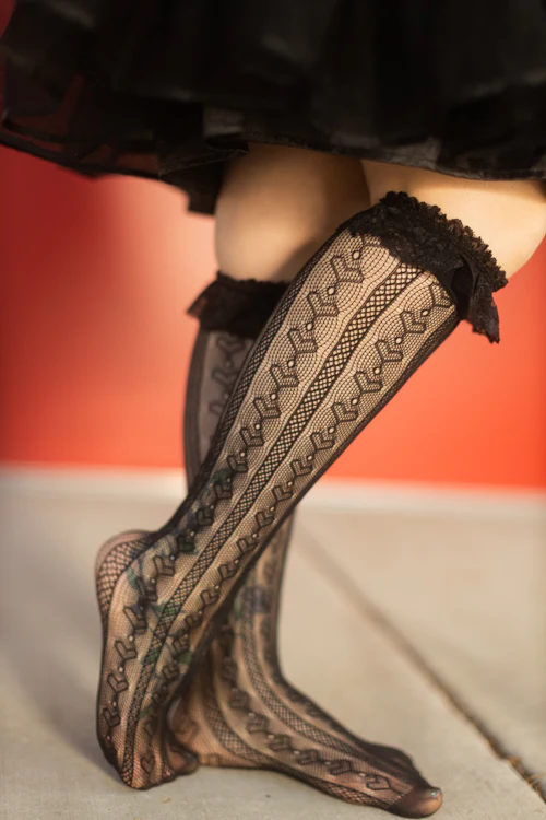 Sweetheart Ruffle Cuff Knee High - Image 10