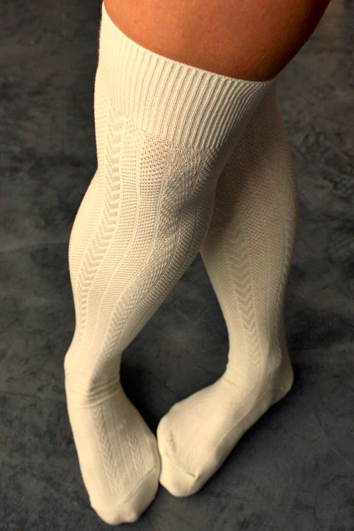 Textured Cable Acrylic Over the Knee - Image 5