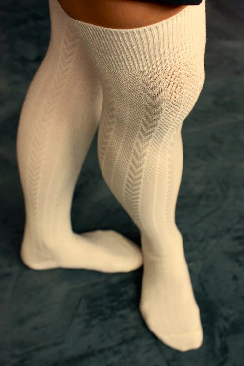 Textured Cable Acrylic Over the Knee - Image 6